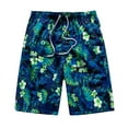 thumbnail image 1 of Mens Shorts Mid Waist Wide Leg Boxer Shorts Drawstring Elastic Gradient Color Plaid Summer Beach Swim Trunks Shorts Men, 1 of 7