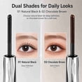 thumbnail image 2 of Iron Pipe Mascara with Thin Spiral Brush, Brown Smudge-Proof Volumizing Mascara, Precise Application Lash Makeup for Small Lashes and Lower Lash Lines, 2 of 6