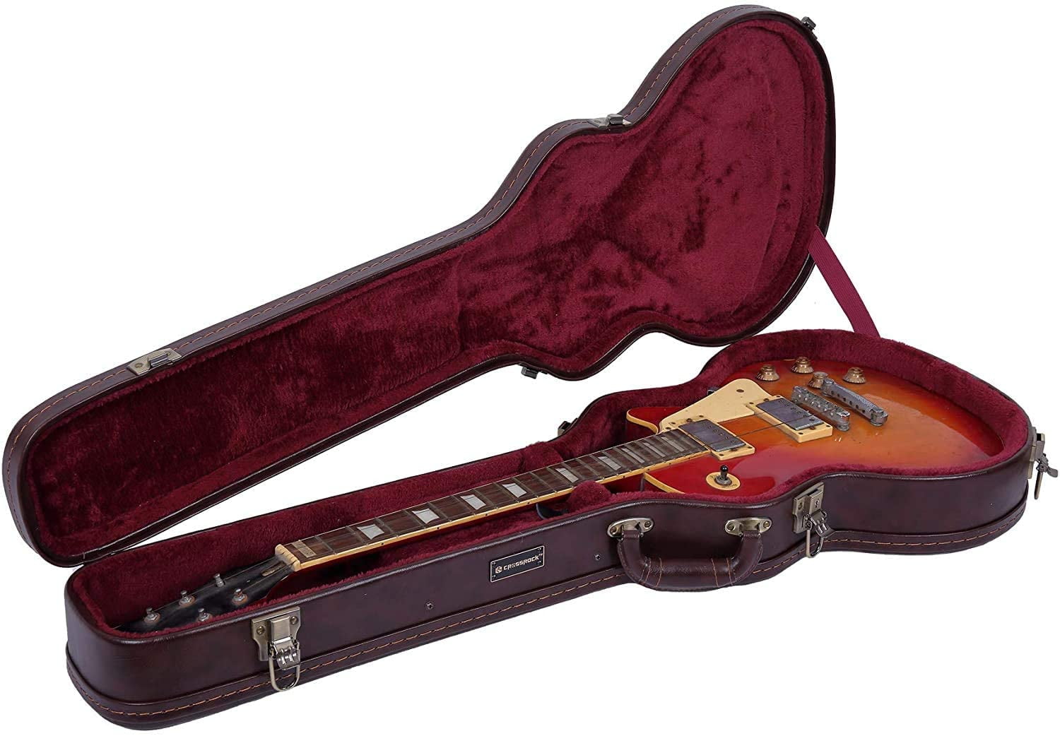 CRW600MATW Crossrock Deluxe Wooden Hardshell Case for A-style Mandolin-Tweed 