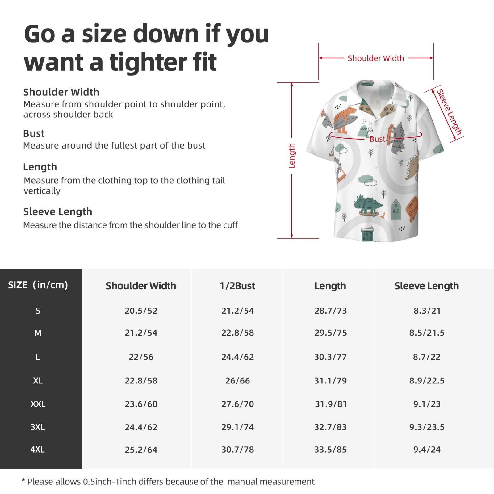 Kdxio Men'S Hawaiian Shirt For Men Short Sleeve Shirt Dino On A Skateboard Surf Summer Casual Holiday Beach Button Down T-Shirts