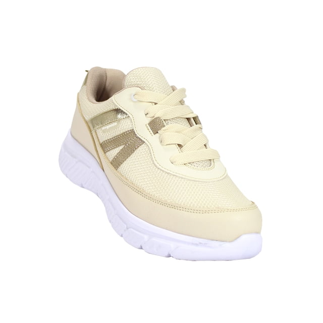 Tenis Mujer Sintetico Beige Coqueta 132707L