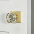 thumbnail image 4 of Viaggio Qadclc_Sd Quadrato Solid Brass Non-Turning One-Sided Dummy Door Knob - Chrome, 4 of 7