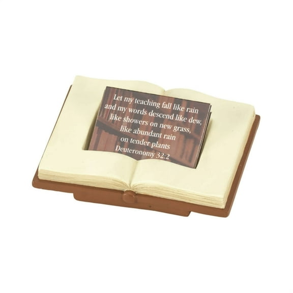 Teacher Bible Natural Cream 4 x 3 Resin Stone Faith Builder Card Holder