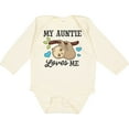 thumbnail image 3 of Inktastic My Auntie Loves Me with Sloth and Hearts Boys or Girls Long Sleeve Baby Bodysuit, 3 of 5