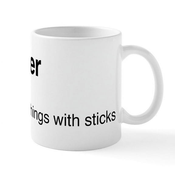 CafePress - Drummer Definition - 11 oz Ceramic Mug - Novelty Coffee Tea Cup