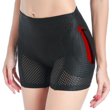 GZWYHT Boy Shorts Underwear Clearance Boxer Briefs Sexy Buttocks Hips Breathable Pantie Shapewear Fake Buttocks Plus Size Underwear Boyshorts Panties Boxer Shorts Womens Shorts Black M