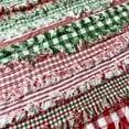 thumbnail image 6 of Merry Christmas Red & Green Plaid Homespun Fabric 2.5 X 44 inch Precut Roll (Jelly Roll)- 22 pc. by JCS, 6 of 7