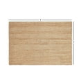 thumbnail image 6 of · REDEARTH · Rectangular Area Rug - 4'x6' Braided Natural Jute with Non-Skid Backing - Handwoven Boho Rug for Bedroom, Kitchen, Living Room Aesthetic Home Decor - Durable Handmade Rug, Set of 2, 6 of 8