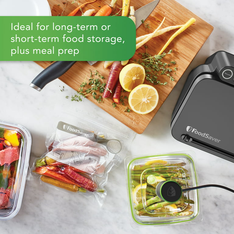 Foodsaver Multi-Use Food Preservation System With Built-In Handheld Sealer,  Silver