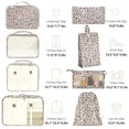 thumbnail image 2 of Juego de cubos de embalaje hatisan de 8 piezas para maletas Leopard, 2 of 7