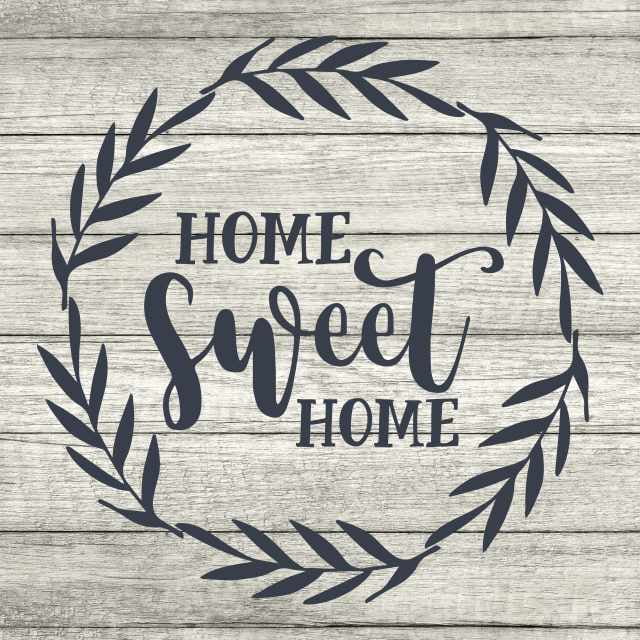 Home Sweet Home 8 x 2 inch Wood Aged Look Table Top Sign Plaque