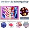 thumbnail image 6 of 6 Pack Diamond Painting Kits for Adults, 5D Princess Diamond Art Kit for Beginners, Full Drill Gem Dots for Home Wall Decor 12x16 Inch, 6 of 7