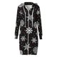 thumbnail image 4 of Puntoco-Chaqueta con capucha para mujer, suéter con capucha de manga holgada con estampado de Feliz Navidad, Chaqueta larga, liquidación de Navidad Puntoco Puntoco-1563, 4 of 6