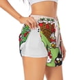 thumbnail image 3 of Lsque Sanrio Printed Women's Running Shorts with Liner Pockets,Elastic Quick Dry Workout Athletic Gym Yoga Shorts,Womens High Waist Shorts-X-Large, 3 of 9