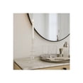 thumbnail image 3 of Decorative Glass Candle Holder for Taper Candles - Modern Candlestick Holder with Disc and Sphere Design for Table Decor - Pair with Gold Centerpieces for Tables and Living Room Display - 11", Clear, 3 of 12