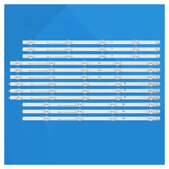 Kit 12 PCS LED Backlight Strip for 47LN 47LN5200 47LN5400-CN 47" ROW2.1 6916L-1174A 6916L-1175A 6916L-1176A 6916L-1177A