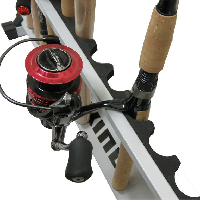 KastKing Rack 'em up Fishing Rods Holder - 2015 ICAST Best of Show Award  Winner - Portable Aluminum Fishing Rod Racks - 24 Rod Rack/ 12 Rod Rack for