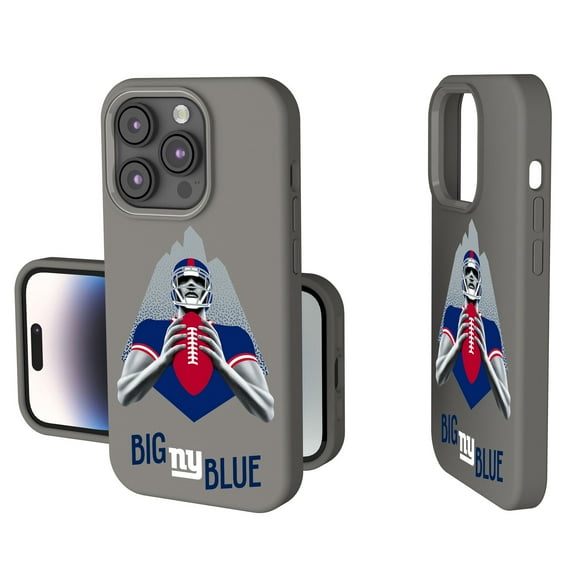 Keyscaper Gray New York Giants 2024 Illustrated Limited Edition Soft Touch iPhone Case