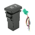 thumbnail image 3 of Foglight Button Switch, Fog Light Switch, Sturdy Durable ABS Black with Cable for Levin YARIS Camry, 3 of 8