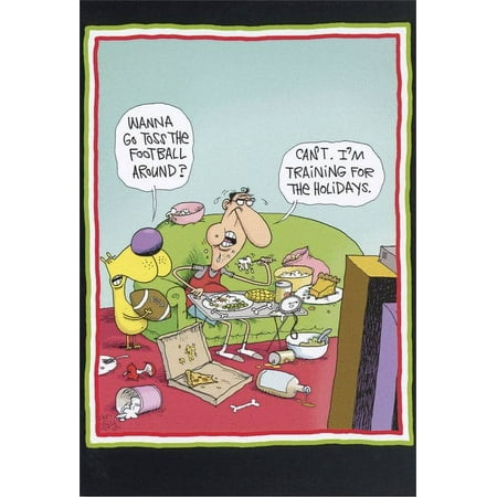 Nobleworks Train for Holiday Funny / Humorous Christmas Card (1 card/1 envelope)