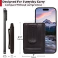 thumbnail image 5 of Alpine Swiss Mens RFID Money Clip Leather Minimalist Wallet Card Case ID Window, 5 of 8