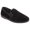 Black, variant on Zedzzz Mens Richard Striped Twin Gusset Velour Slippers