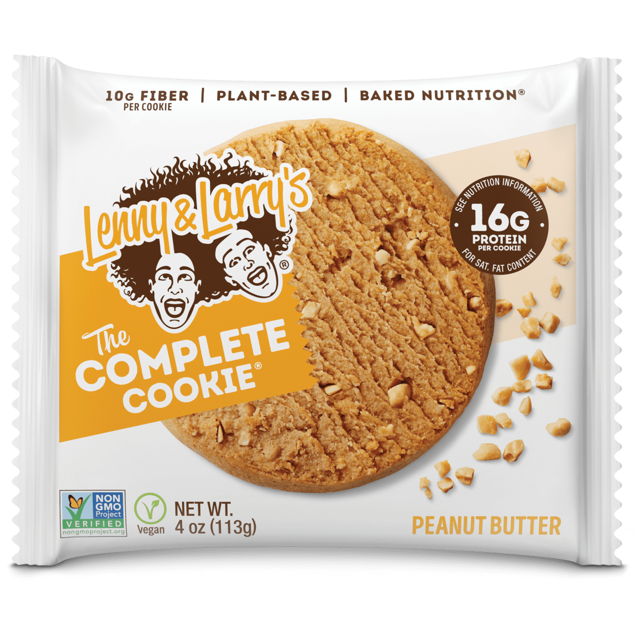 Lenny & Larry's The Complete Cookie, Peanut Butter, 4oz, 12ct Plant