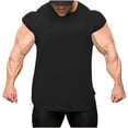 thumbnail image 2 of LADIGASU Men's Vintage Solid Color Casual Fitness Sport Permeability Round Neck Tank, 2 of 8