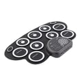 thumbnail image 4 of Roll Up Drum Set, 10 Levels Sound Volume Electronic Drum Set Dual Speakers USB Rechargeable  for Home Play, 4 of 7