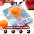 thumbnail image 5 of Heart Wallpaper Clouds Food Scale Digital Kitchen Scale Waterproof Grams Ounces lbs for Weight Loss, 5 of 7