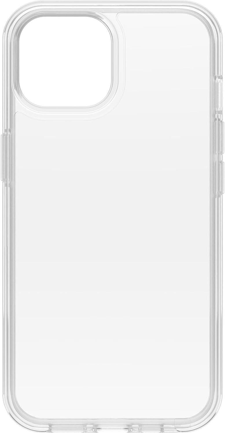 OtterBox iPhone 15, iPhone 14, & iPhone 13 Only - Symmetry Clear Series Case - Clear - Ultra-Sleek - Wireless Charging Compatible - Raised Edges Protect Camera & Screen - Non-Retail Packaging