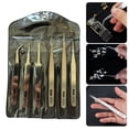 thumbnail image 2 of COOLHOOD 6Piece Stainless Steel Tweezer Set For Precise Tasks Need For Electronics Repair And Jewelry Making, 2 of 6