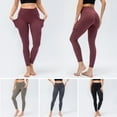 thumbnail image 2 of Leggings de yoga para mujer con bolsillos Cintura ancha Entrenamiento Correr Ciclismo Pantalones dep Abanopi Pantalones de yoga, 2 of 7