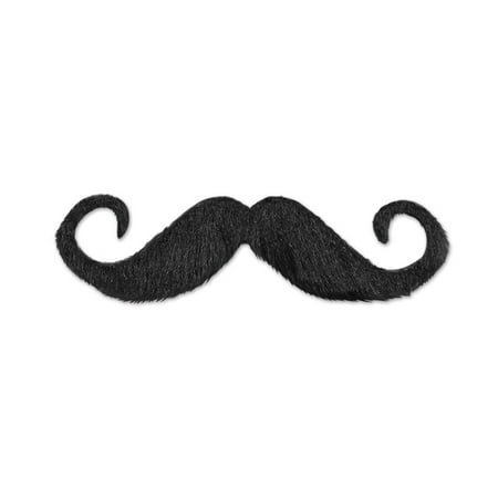 Pack of 12 Western Themed Handlebar Hairy Mustache Costume Accessories