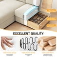 thumbnail image 4 of Extra Comfy 71” Corduroy Sectional Sofa Bed, Neche L-Shaped Couch with Wide Chaise Cushion, Loveseat Upholstered for Living Room, Office, Small Space, Beige, 4 of 8
