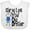 AA-White, variant on Inktastic Either Way It Goes, I'm the Big Brother Boys Baby Bib