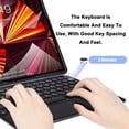 thumbnail image 6 of Portable Wireless Bluetooth Keyboard with Touchpad, Ultra-Thin Rechargeable Bluetooth Keyboard Mini with trackpad Round Key for iPad pro/iPad/iOS/Android (Black), 6 of 7