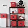 thumbnail image 4 of Folding Cube Organizer Closet Cube Basket with Lid and Handles Storage Container Cube Storage Organizer Box for Home, 4 of 5