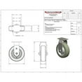thumbnail image 3 of Snap-Loc SLAC6SDFP 6 in. Super-Duty Polyurethane Fixed Rigid Caster, 450 lbs, 3 of 4