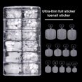 thumbnail image 4 of 240/504 Pcs DIY Pedicure Patches Square Toe Nail Tip Press on Full Cover False Toenail Extension Kit Clear Matte Fake Nails for Salon And Beauty Parlor, 4 of 8