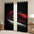 thumbnail image 2 of jejeloiu Red Race Car Curtains Pack of 2 (42x84 Each),Extreme Sport Curtains Blackout For Boys Kids, 2 of 6