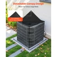 thumbnail image 4 of VEVOR Air Conditioner Cover, 36 x 36 x 40 inch Ac Cover for Air Conditioning Unit, Dual-Layer, Detachable Canopy,Waterproof Polyester, Universal HVAC Protector for Outdoor Outside Ac Unit, Black, 4 of 9