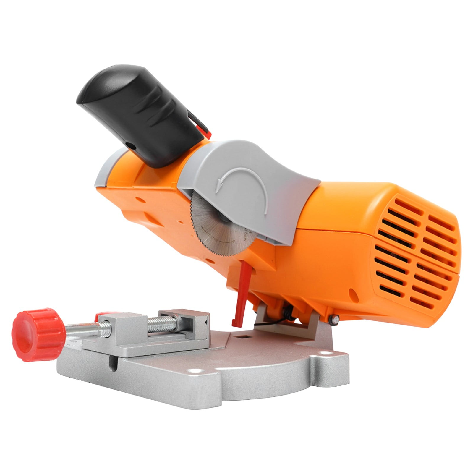 90W Mini Benchtop Cut-off Miter Saw 0.47inch Miter Saw Wood Metal Cutter with Clamping Handle Armrest
