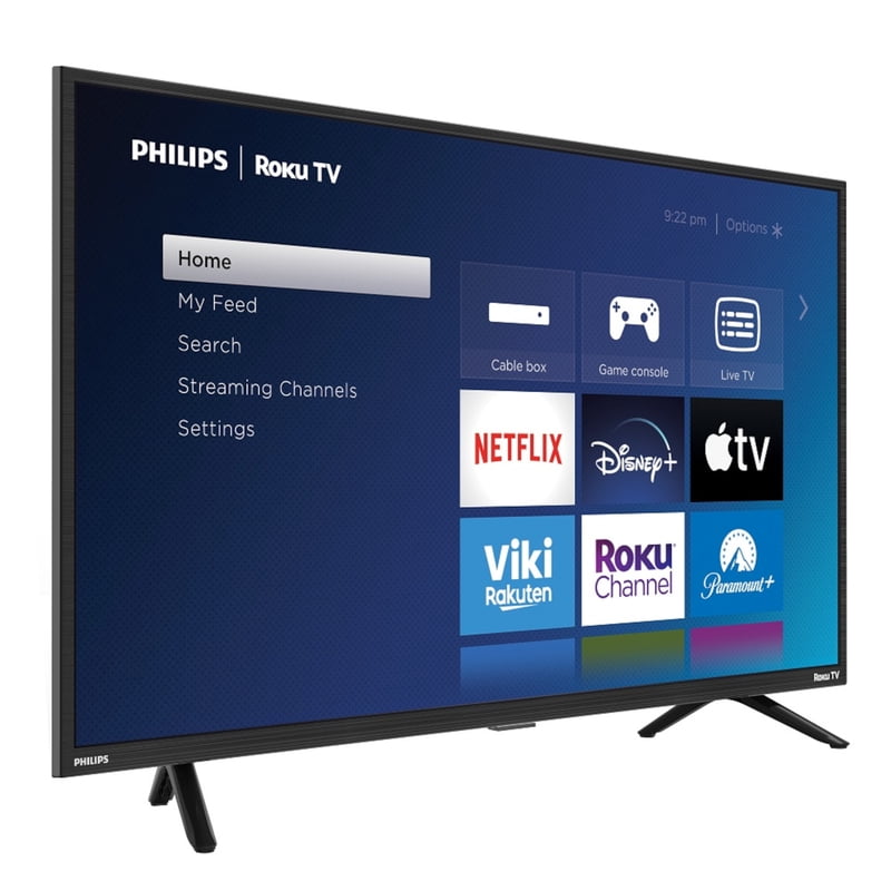 Philips 32" 1080p FHD Roku LED TV (32PFL6573/F7) front and back view