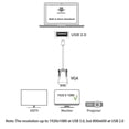 thumbnail image 2 of Cable adaptador USB a VGA ELECABLE 5 m USB 3.0 a VGA 1080P, 2 of 6