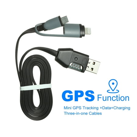 - Mini GPS Tracking +Data+Charging Three-in-one Cables GPS Tracking Charging Cable GPS Locator Positioning Device USB Data Cables