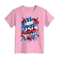 thumbnail image 4 of Quealent Kids Toddler Little Girls 250 Years Anniversary USA Shirt 250th Birthday 4th of July T-Shirt Patriotic Top (Pink, 9-10 Years), 4 of 5