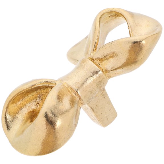 Bow Drawer Knobs Handles for Dresser Decorations Shell Golden