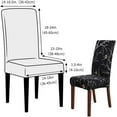 thumbnail image 5 of Chair Covers for Dining Chairs Set of 6,Winter Floral Stretch Dining Room Chair Cover Kitchen Parsons Chair Slipcovers (Pack of 6, Winter Floral), 5 of 8