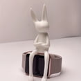 thumbnail image 4 of Dserhfy Bunny Statue Modern Sitting Bunny Figurine Easter Rabbit Sculpture for Home Living Room Office Table Shelf TV Cabinet Decor, 4 of 7